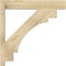 Ekena Millwork Merced Block Rough Sawn Outlooker, Douglas Fir, 6"W x 30"D x 30"H OUT06X30X30MRC05RDF - alternate 2